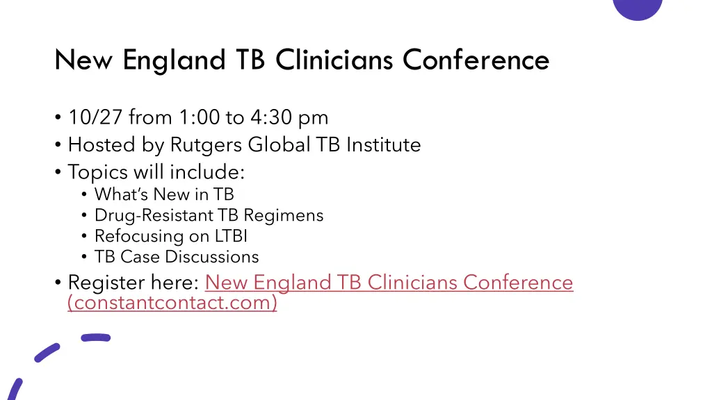 new england tb clinicians conference