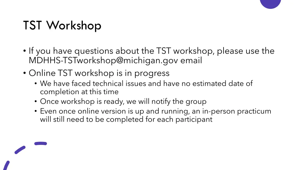 tst workshop