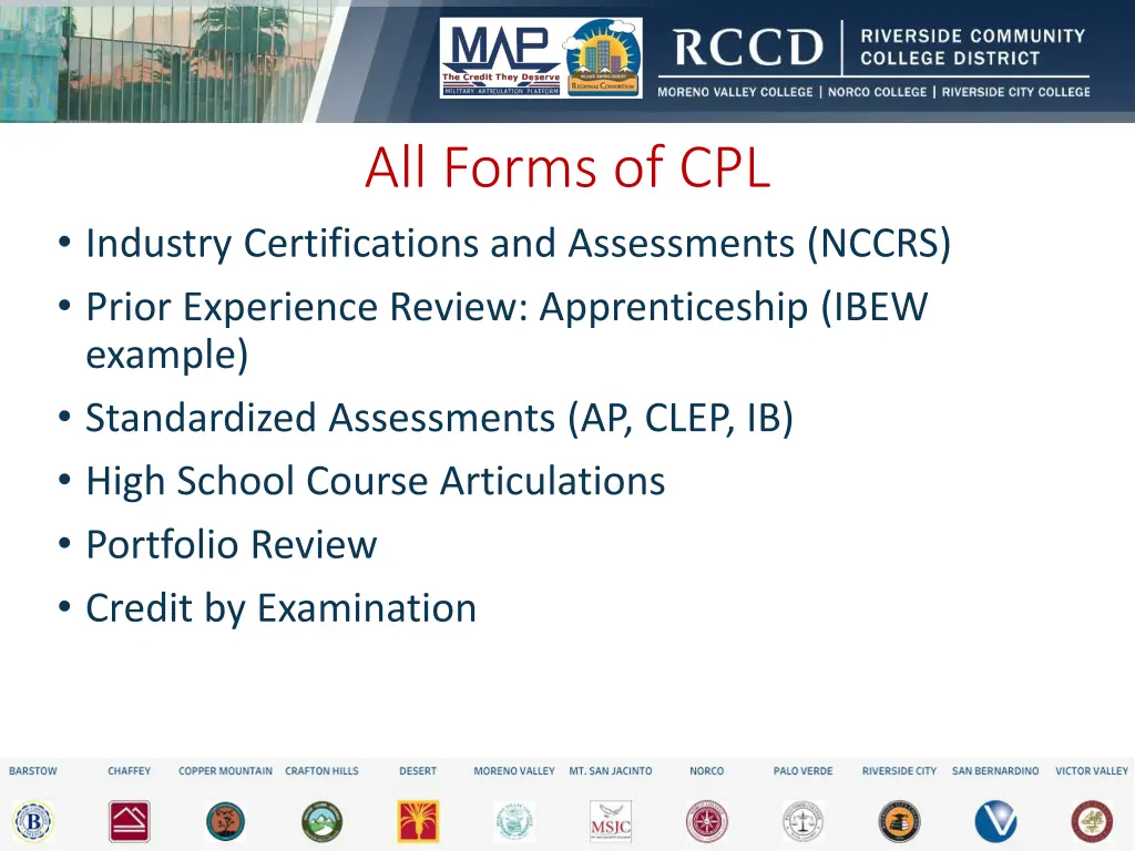 all forms of cpl