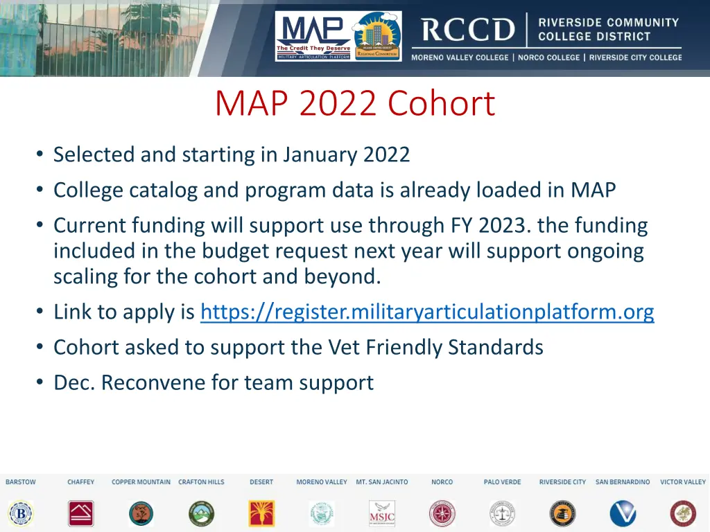 map 2022 cohort