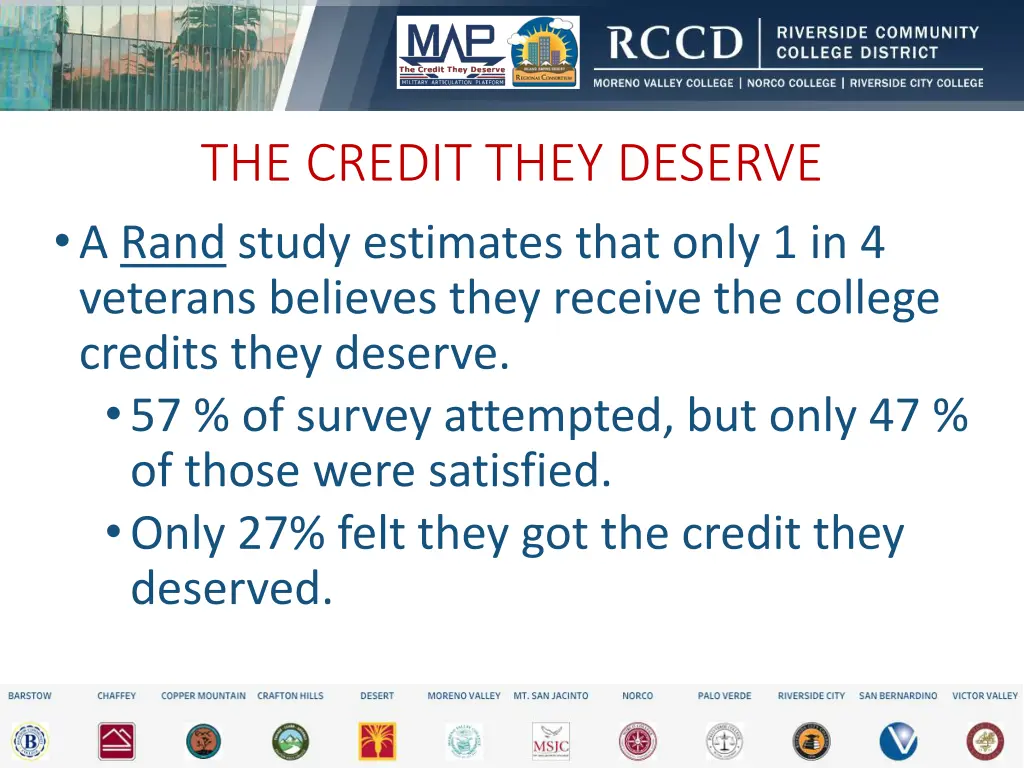 the credit they deserve a rand study estimates