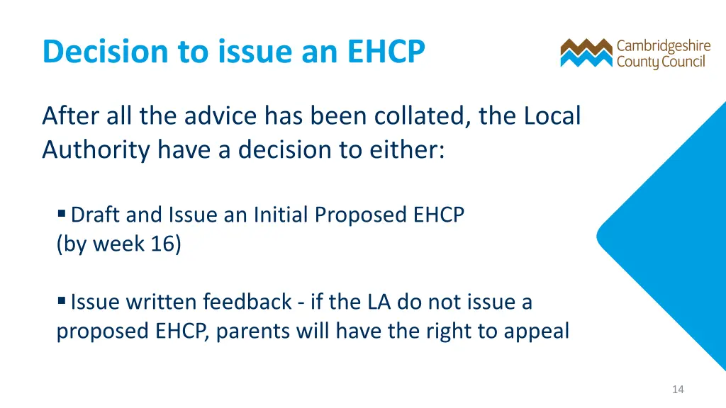 decision to issue an ehcp