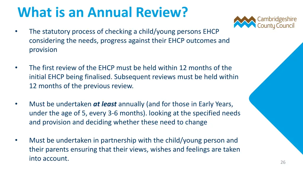 what is an annual review