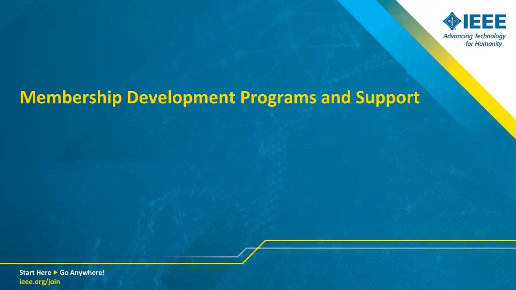 membership development programs and support