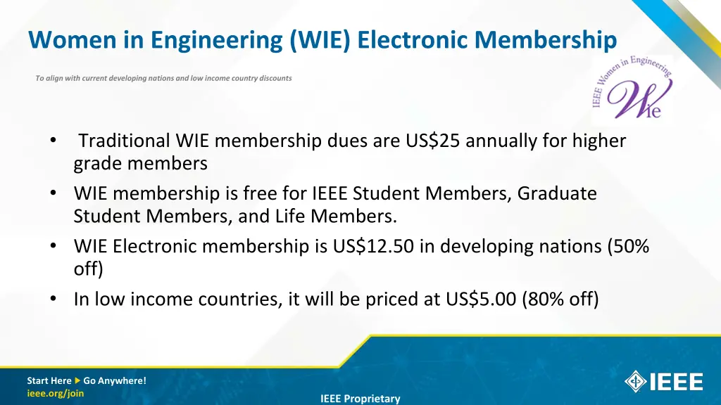 women in engineering wie electronic membership