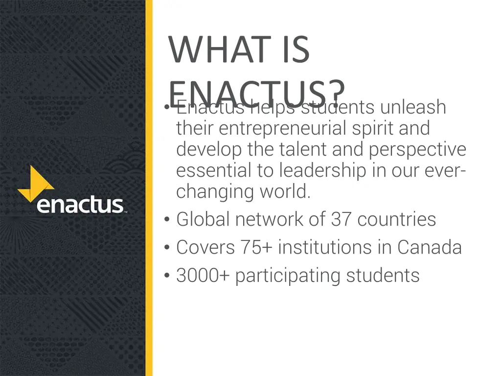 what is enactus enactus helps students unleash