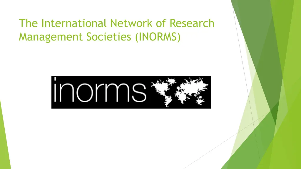 the international network of research management