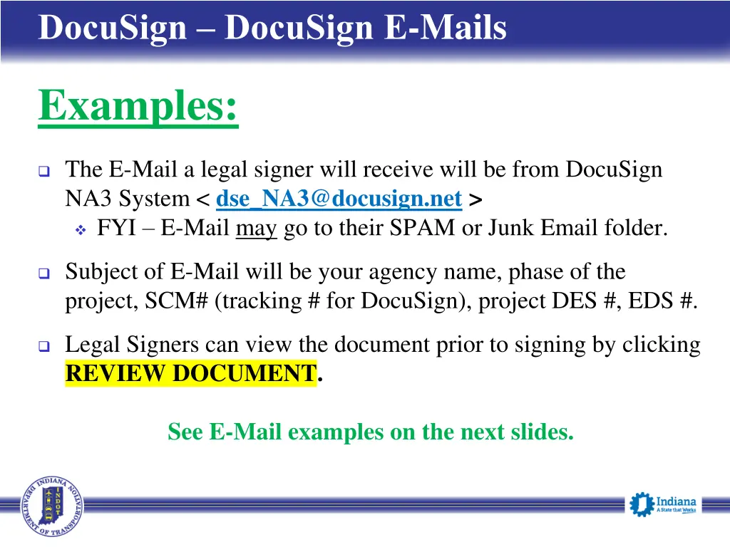 docusign docusign e mails