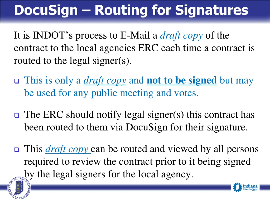 docusign routing for signatures