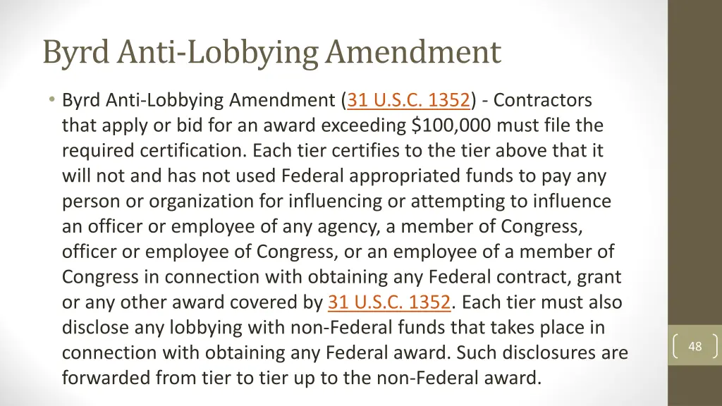 byrd anti lobbying amendment