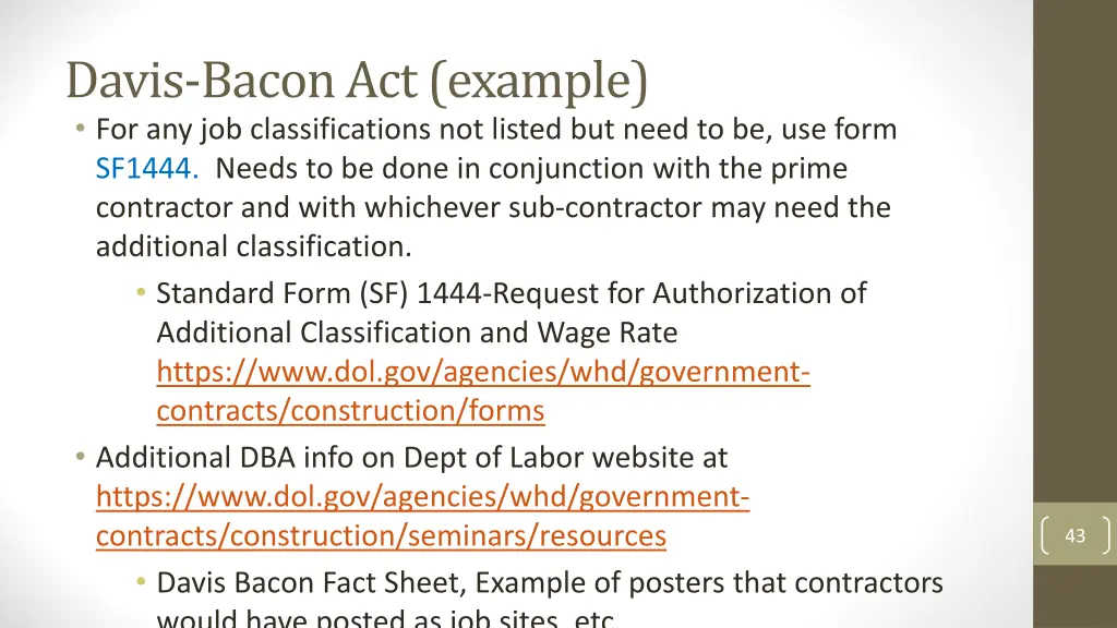 davis bacon act example 1