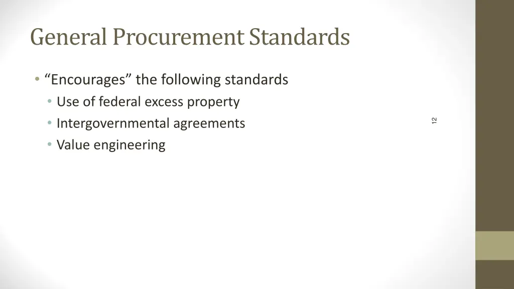 general procurement standards 2