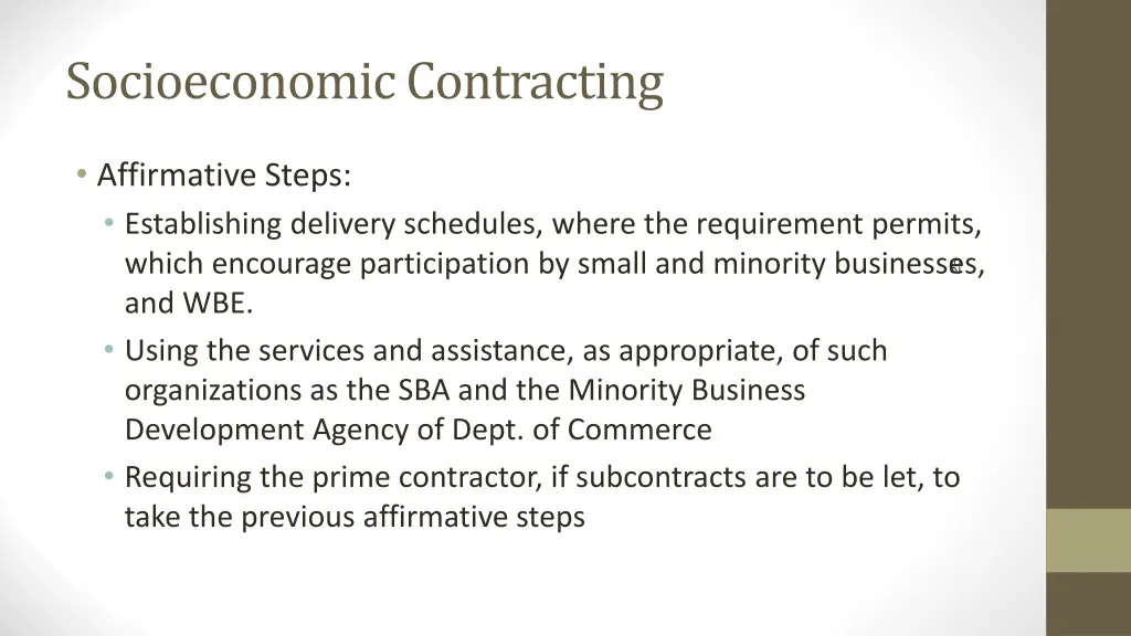 socioeconomic contracting 2