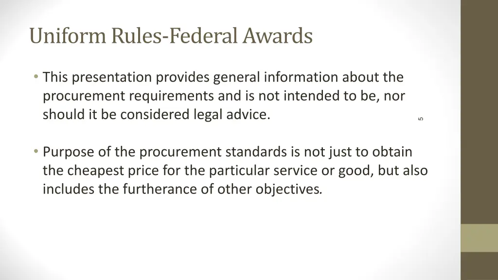 uniform rules federal awards 2