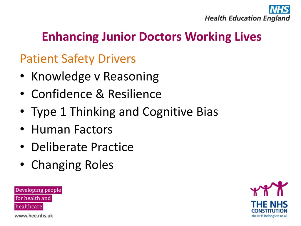 enhancing junior doctors working lives 2