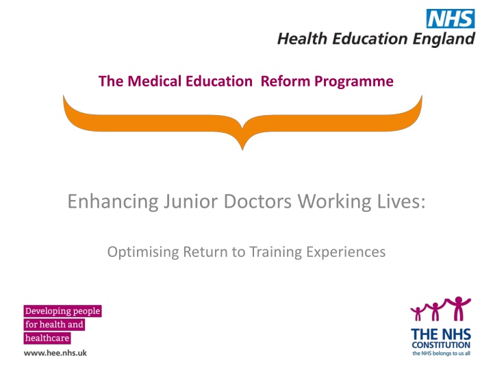 the medical education reform programme