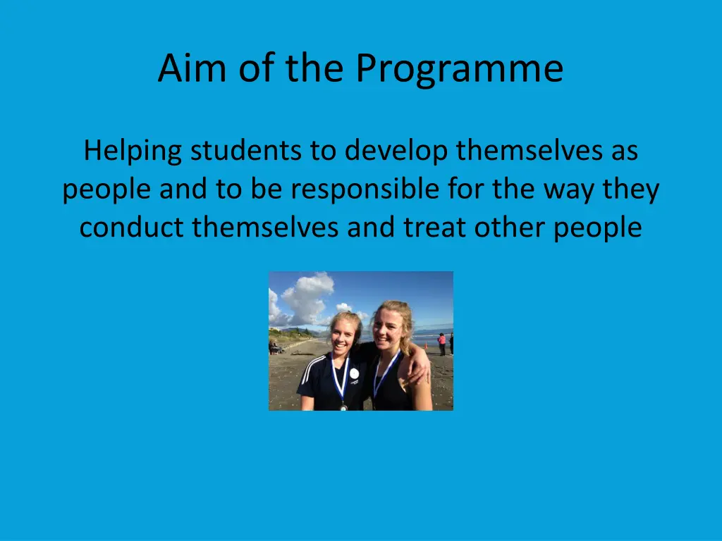 aim of the programme