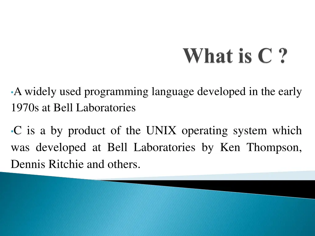 awidely used programming language developed