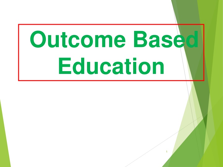 outcome based education