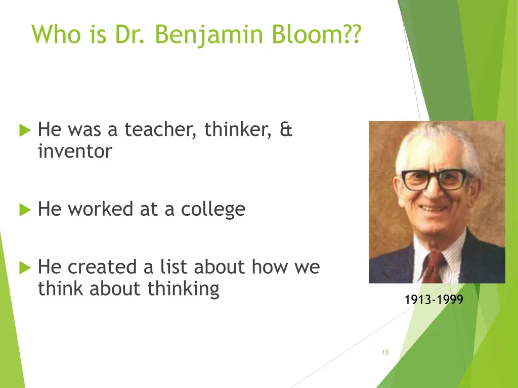 who is dr benjamin bloom