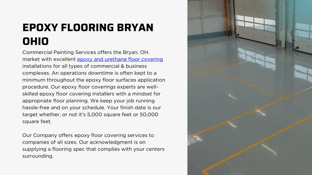 epoxy flooring bryan ohio