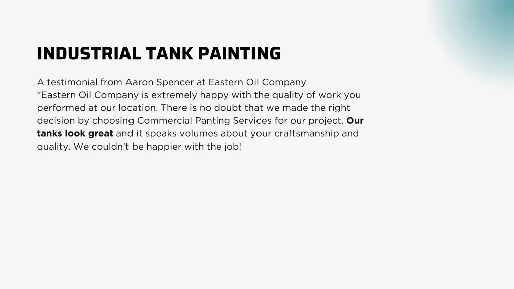 industrial tank painting