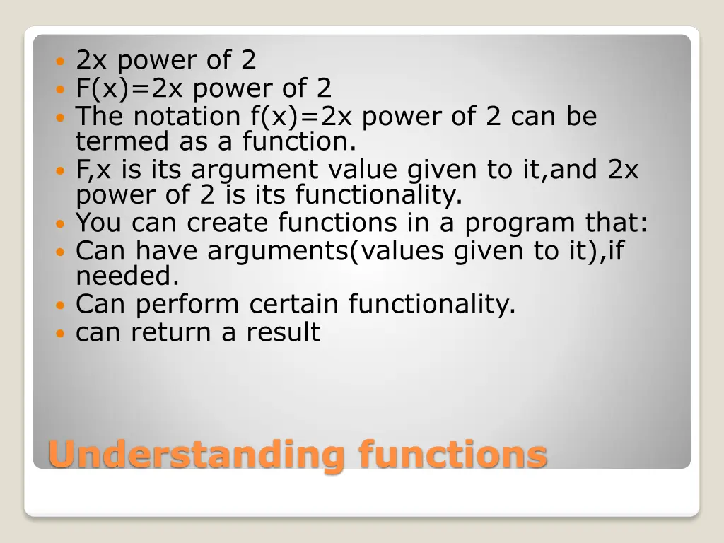 2x power of 2 f x 2x power of 2 the notation