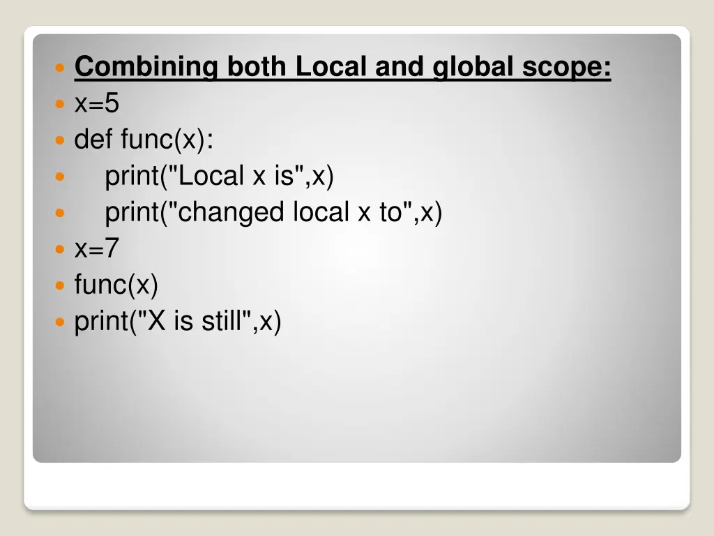 combining both local and global scope