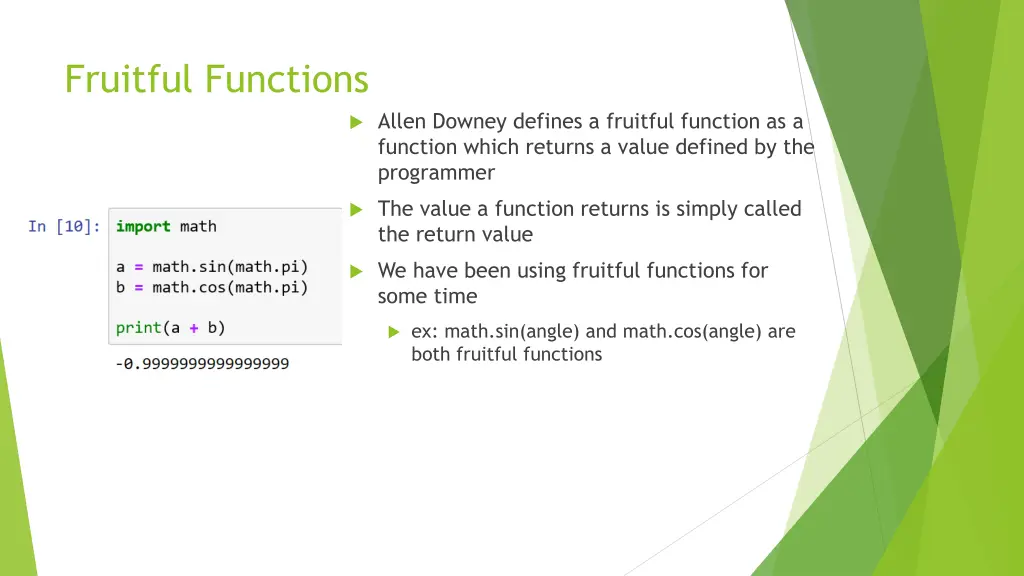 fruitful functions