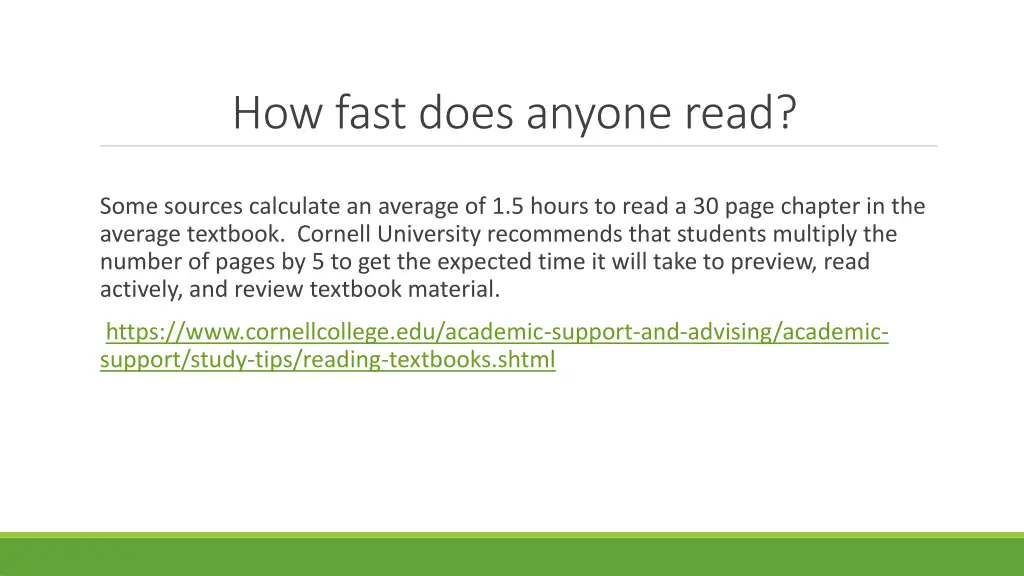 how fast does anyone read