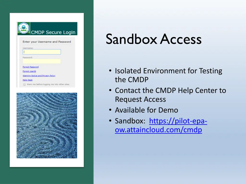 sandbox access