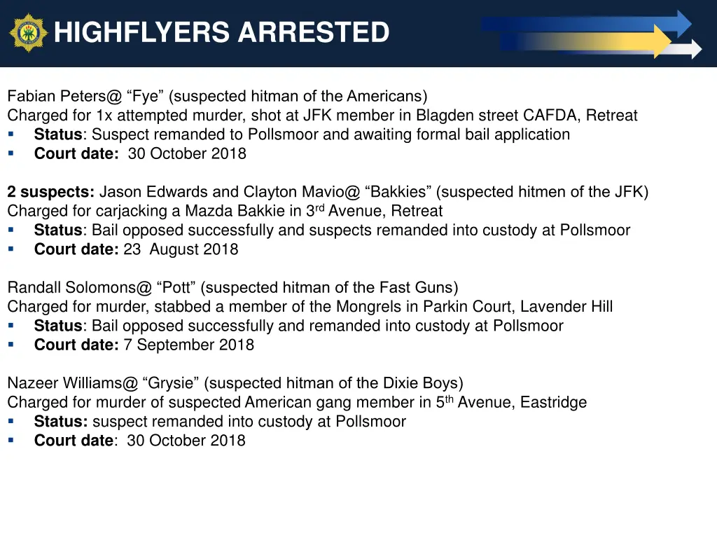 highflyers arrested 1