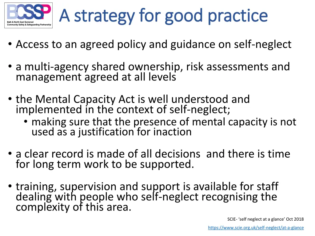 a strategy for good practice a strategy for good