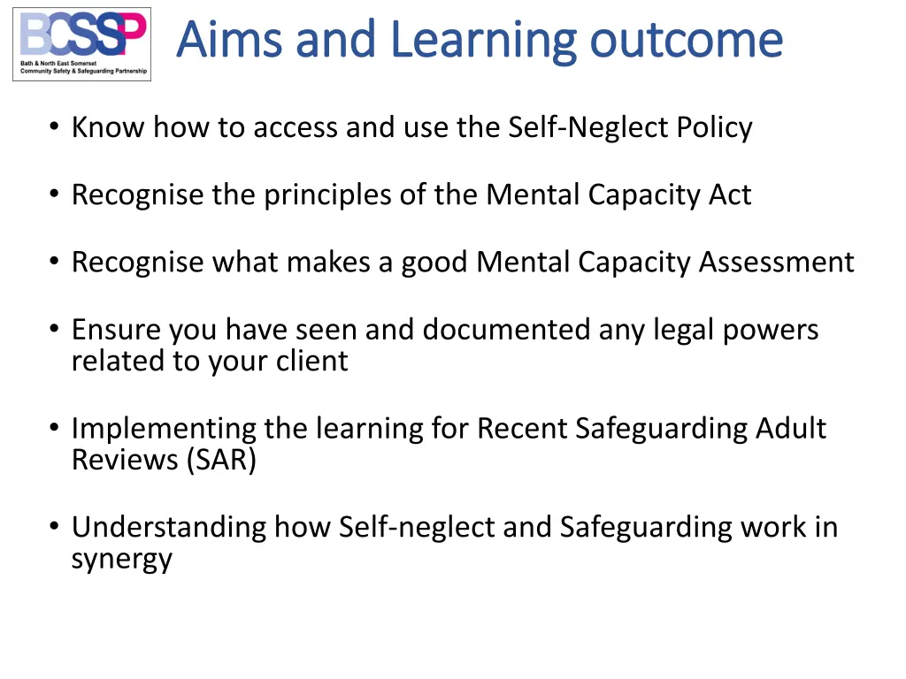 aims and learning outcome aims and learning