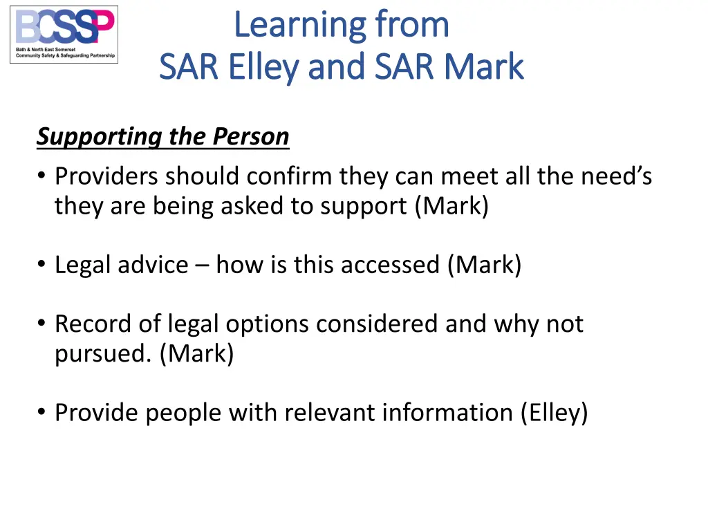 learning from learning from sar elley elley 1