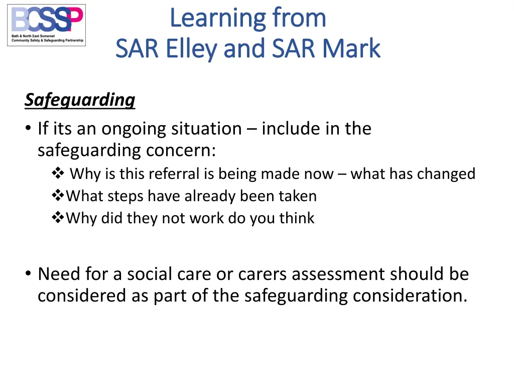 learning from learning from sar elley elley 3