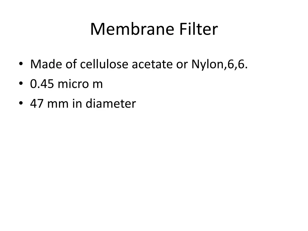 membrane filter