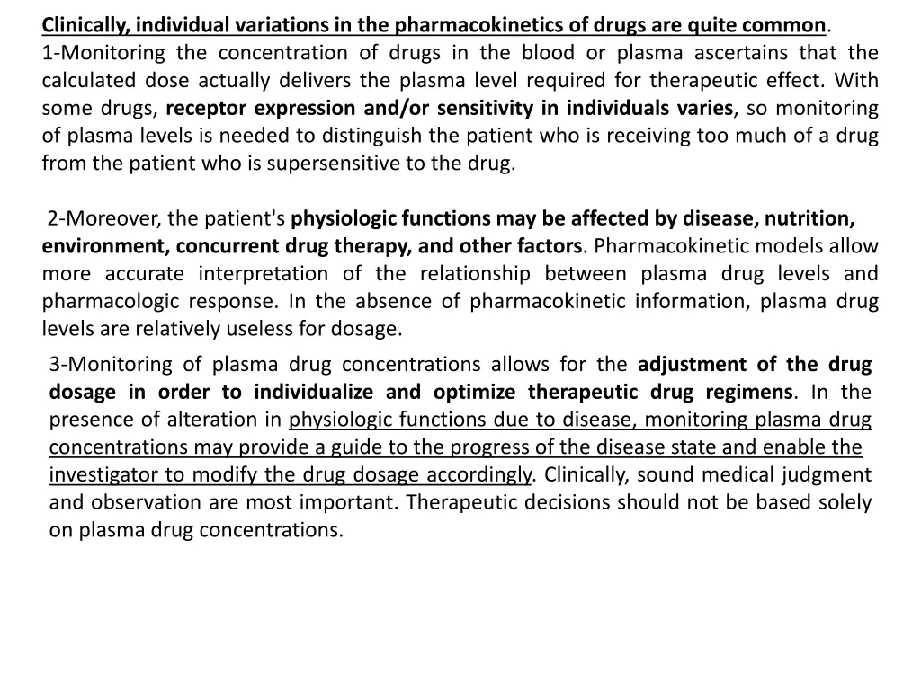 clinically individual variations