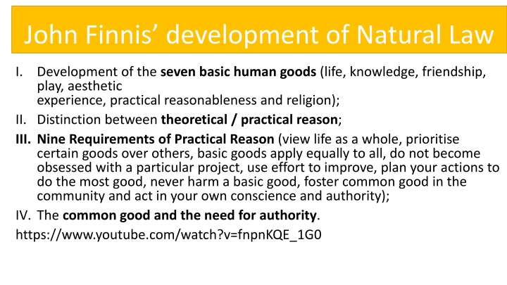 john finnis development of natural law