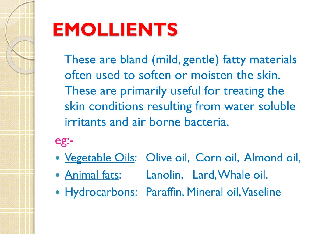 emollients