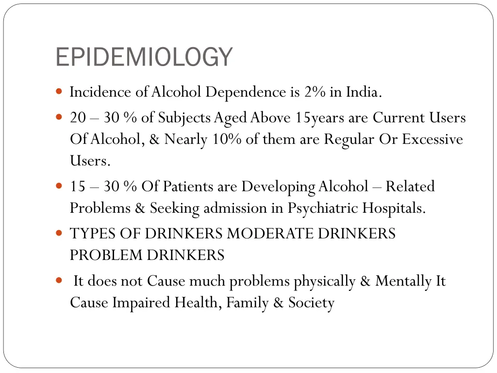 epidemiology