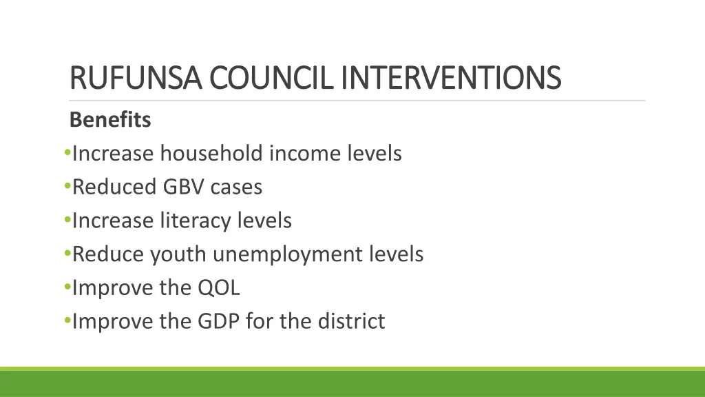 rufunsa council interventions rufunsa council 1