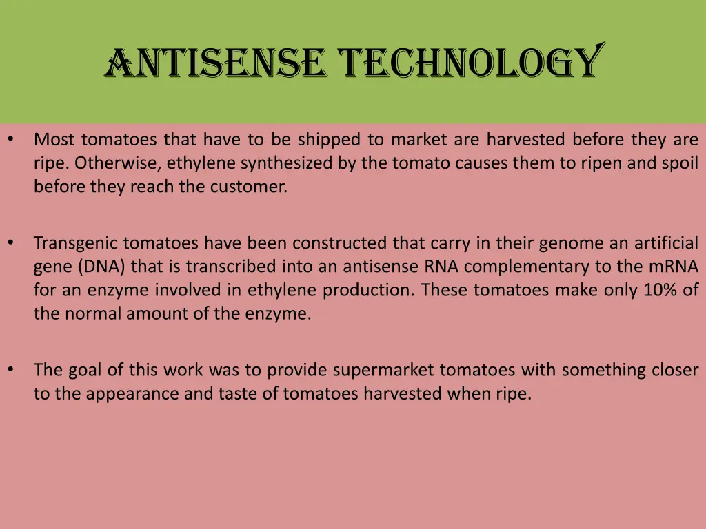 antisense technology