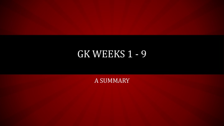 gk weeks 1 9