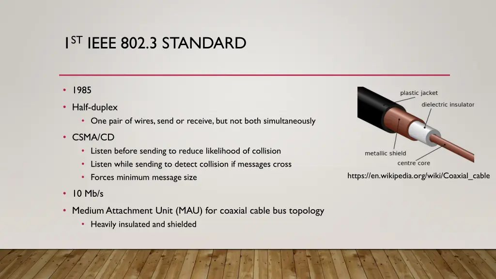 1 st ieee 802 3 standard