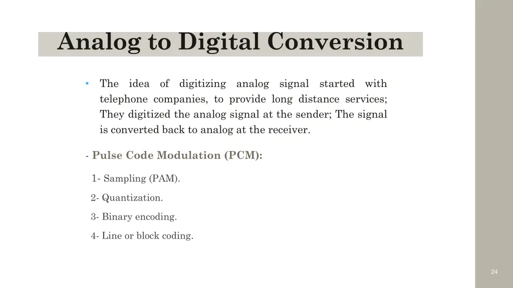 analog to digital conversion 1