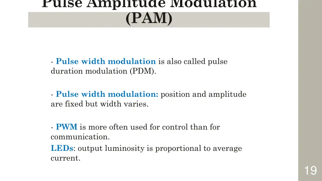 pulse amplitude modulation pam 4