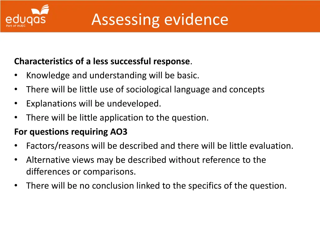 assessing evidence 15