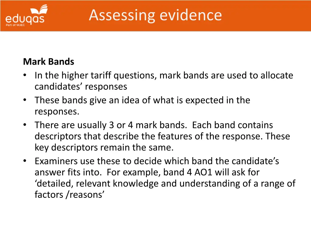 assessing evidence 3