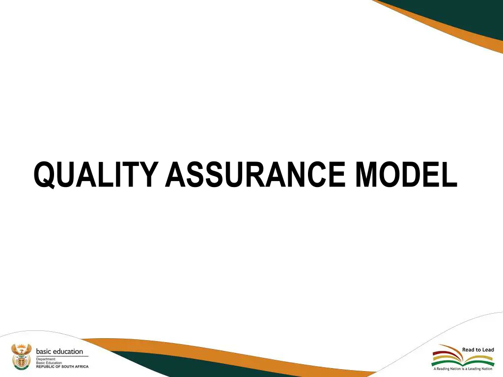 quality assurance model